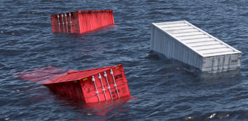 Container lost overboard